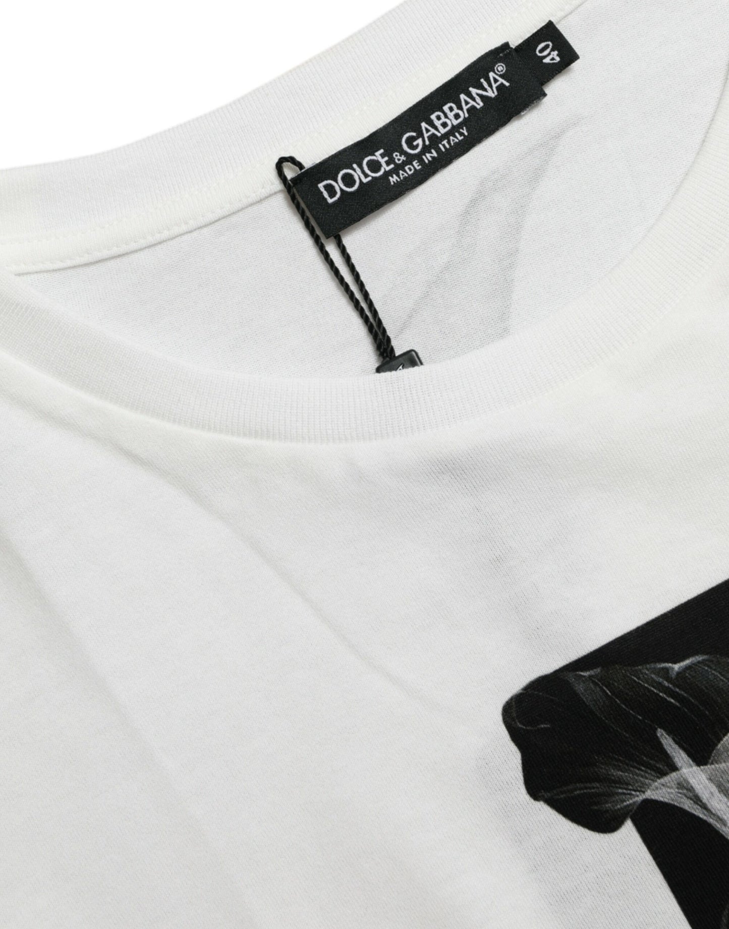 Dolce &amp; Gabbana Elegant monochrome round neck T-shirt