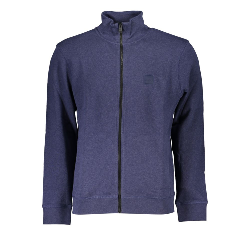 Hugo Boss Blue Cotton Sweater for Men