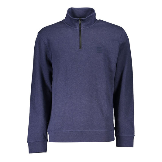 Hugo Boss Blue Cotton Sweater for Men