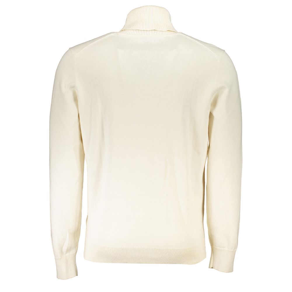 Hugo Boss White Cotton Sweater for Men