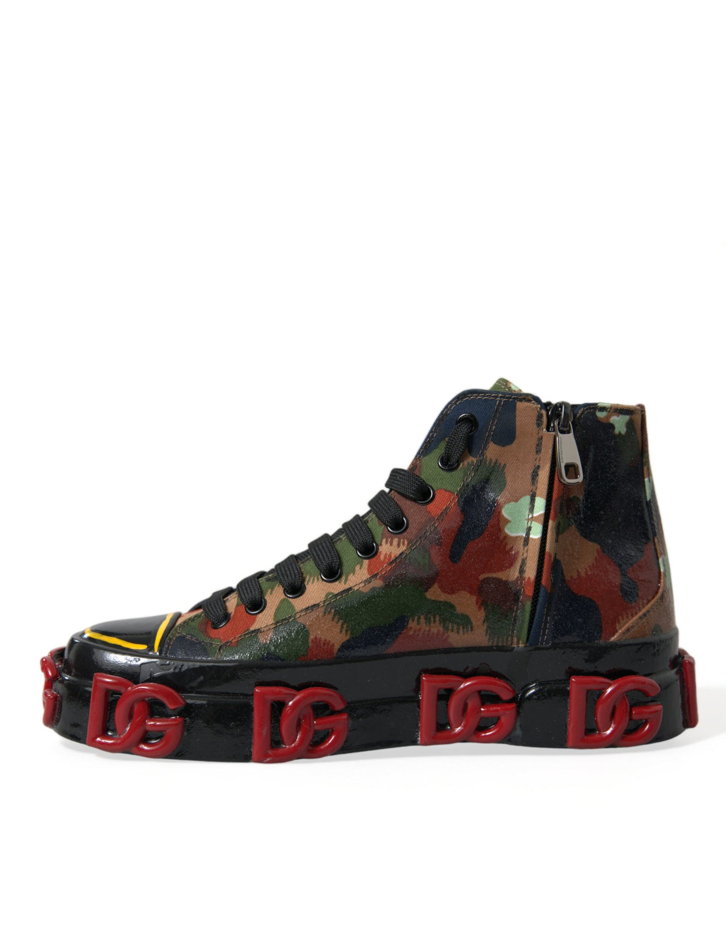 Dolce &amp; Gabbana Multicolored High-Top Sneakers with Luxury Appeal