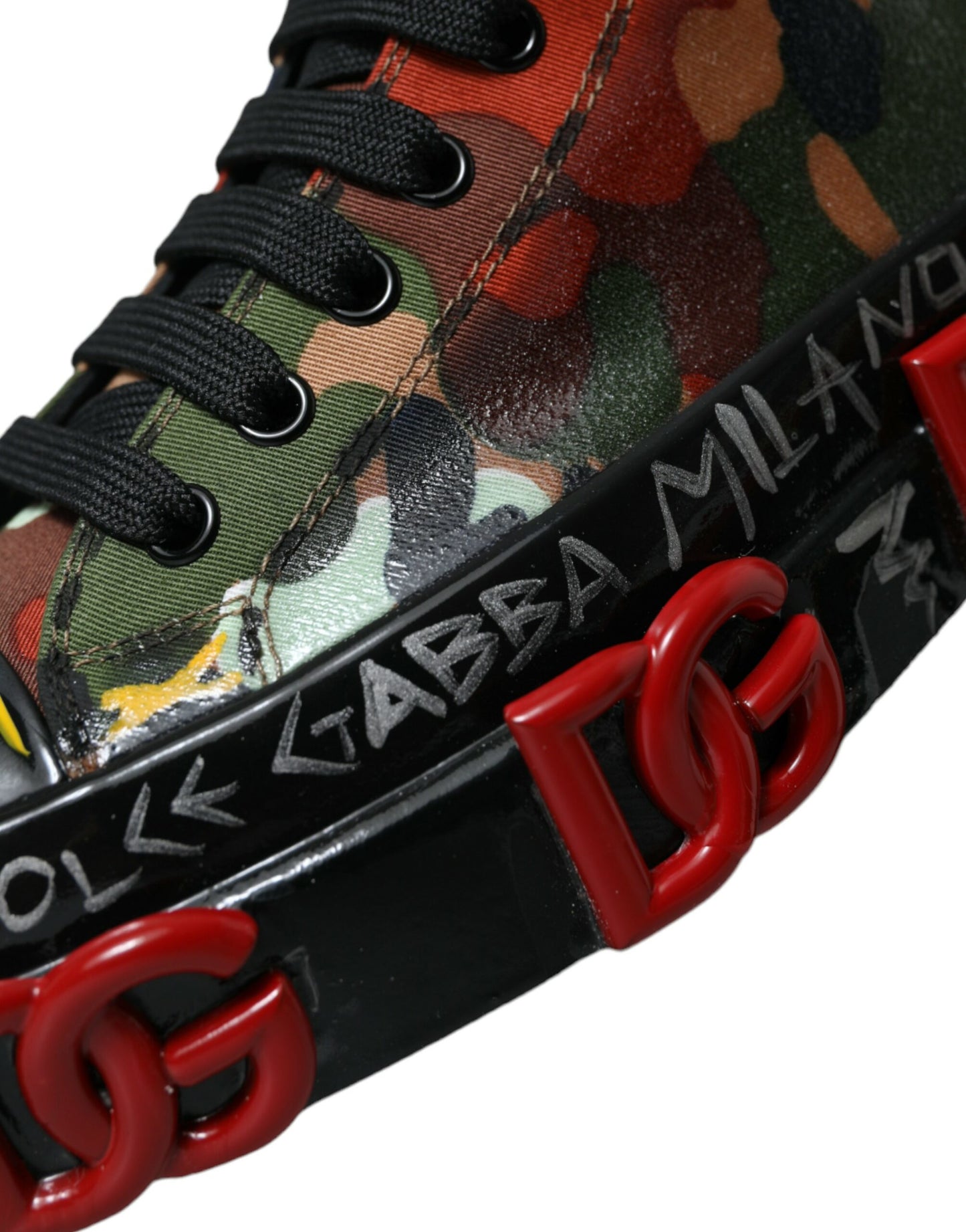 Dolce &amp; Gabbana Multicolored High-Top Sneakers with Luxury Appeal