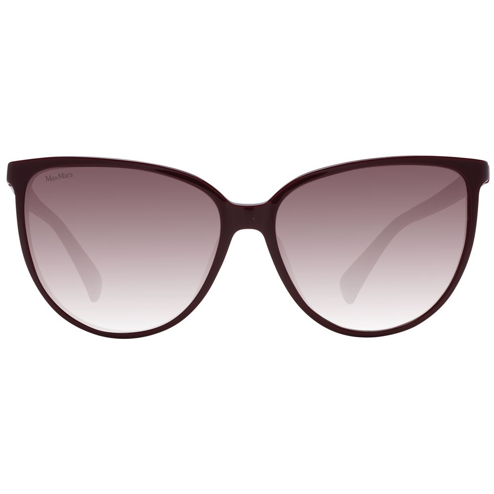 Max Mara Burgundy Frauen Sonnenbrille