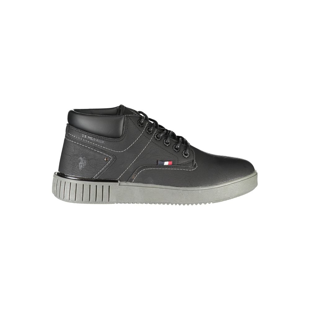 US POLO ASSN. Black Polyester Men's Sneaker