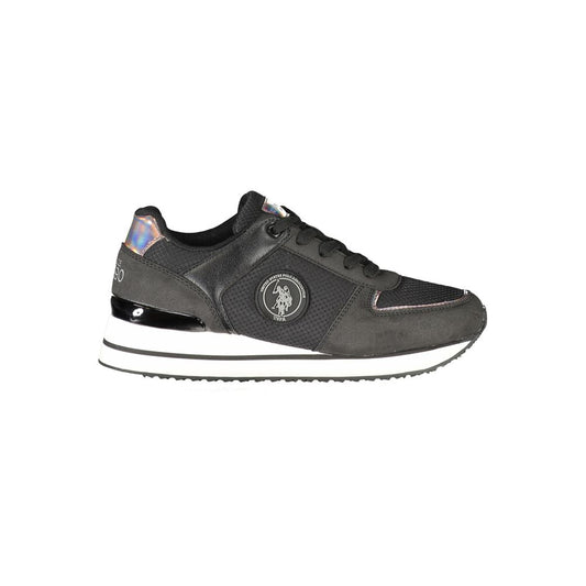 US POLO ASSN. Black Polyester Women's Sneaker