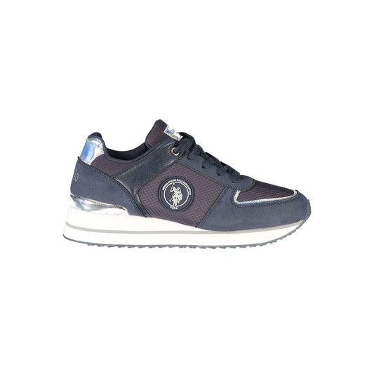 US POLO ASSN. Blue Polyester Women's Sneakers