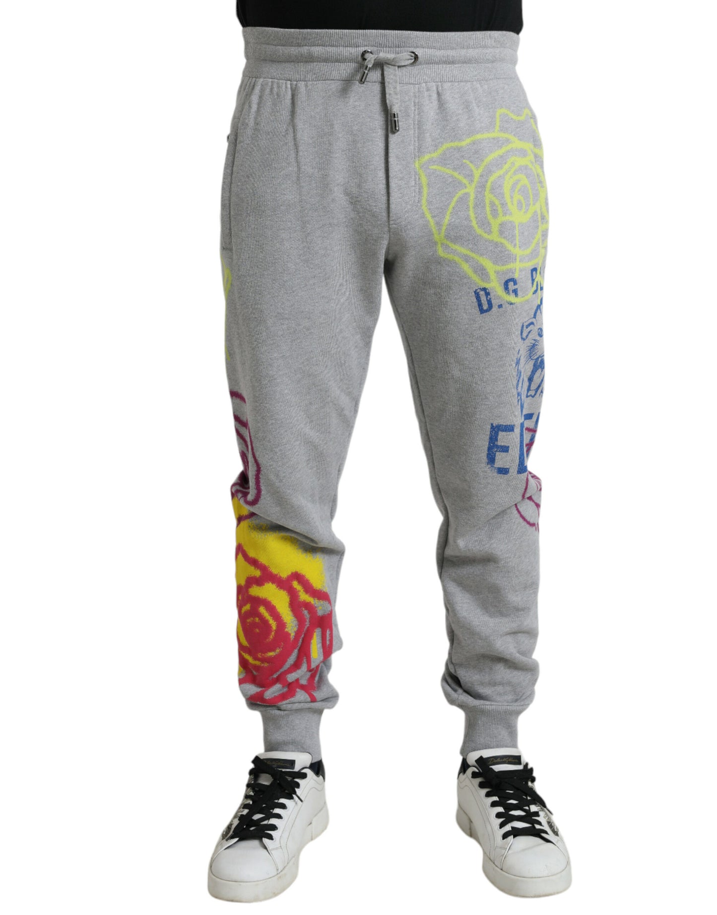 Dolce & Gabbana Schicke graue Skinny-Jogger aus Baumwolle