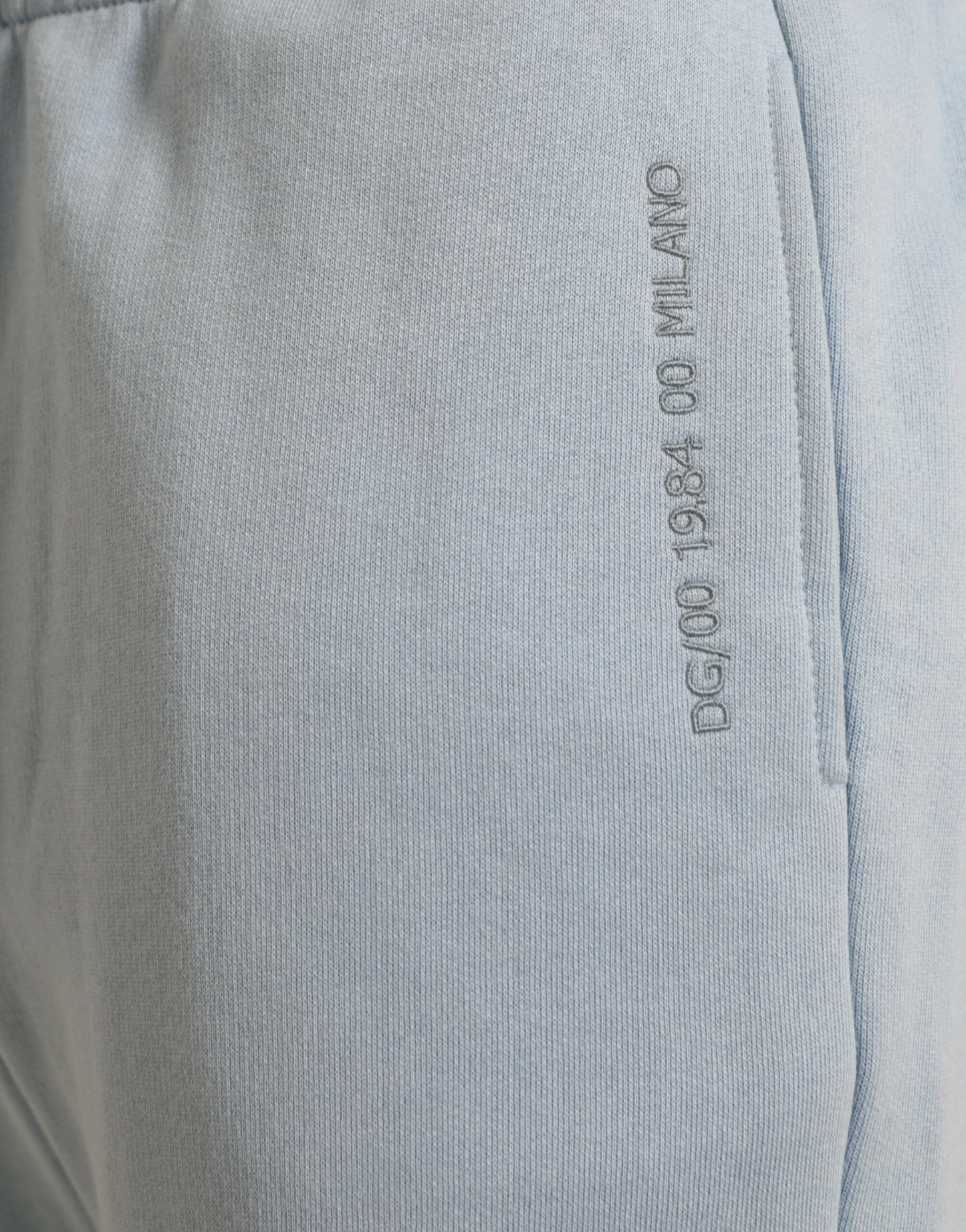 Dolce &amp; Gabbana Elegant light blue cotton blend jogging pants