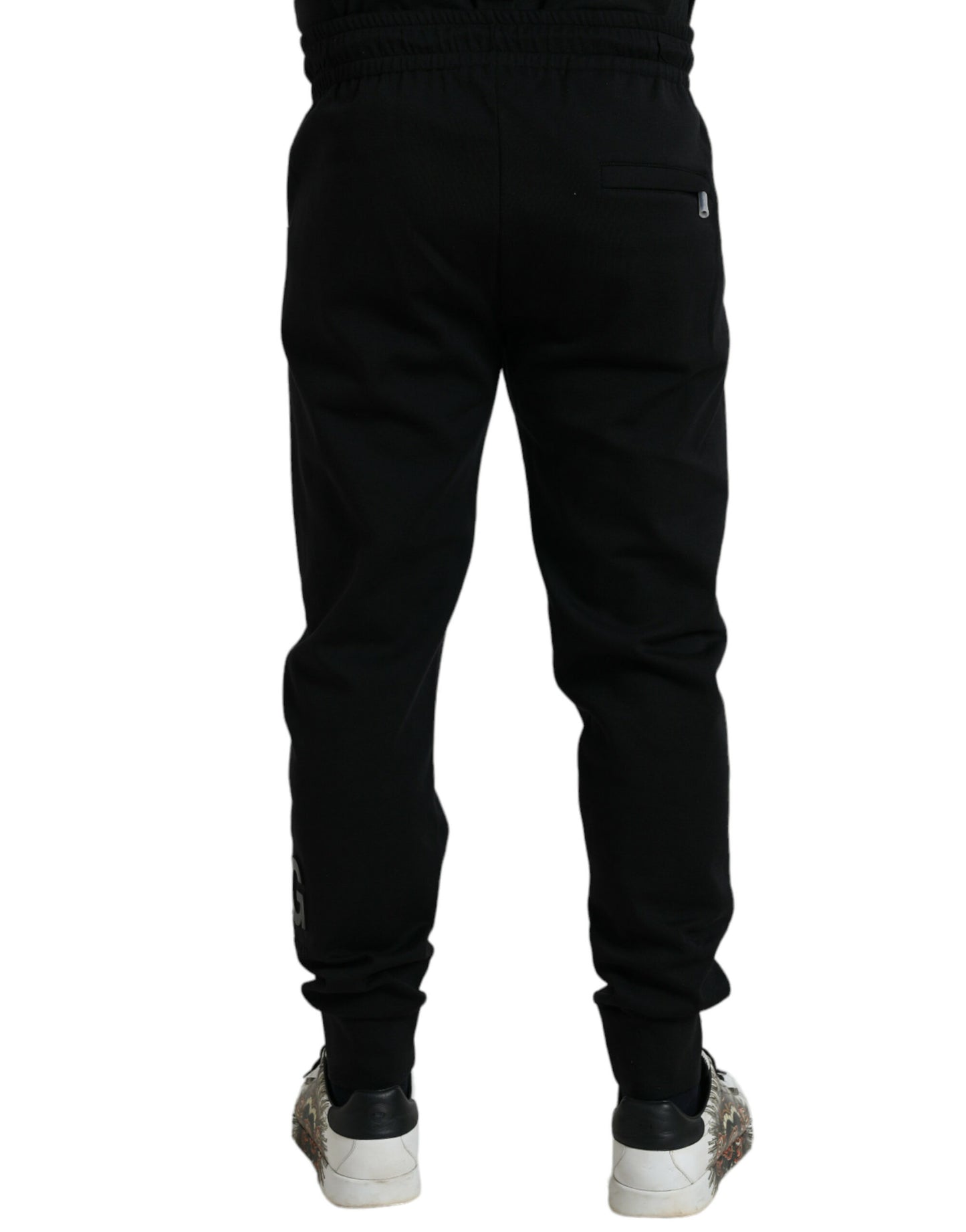 Dolce &amp; Gabbana Elegant black jogging pants - cotton-nylon blend