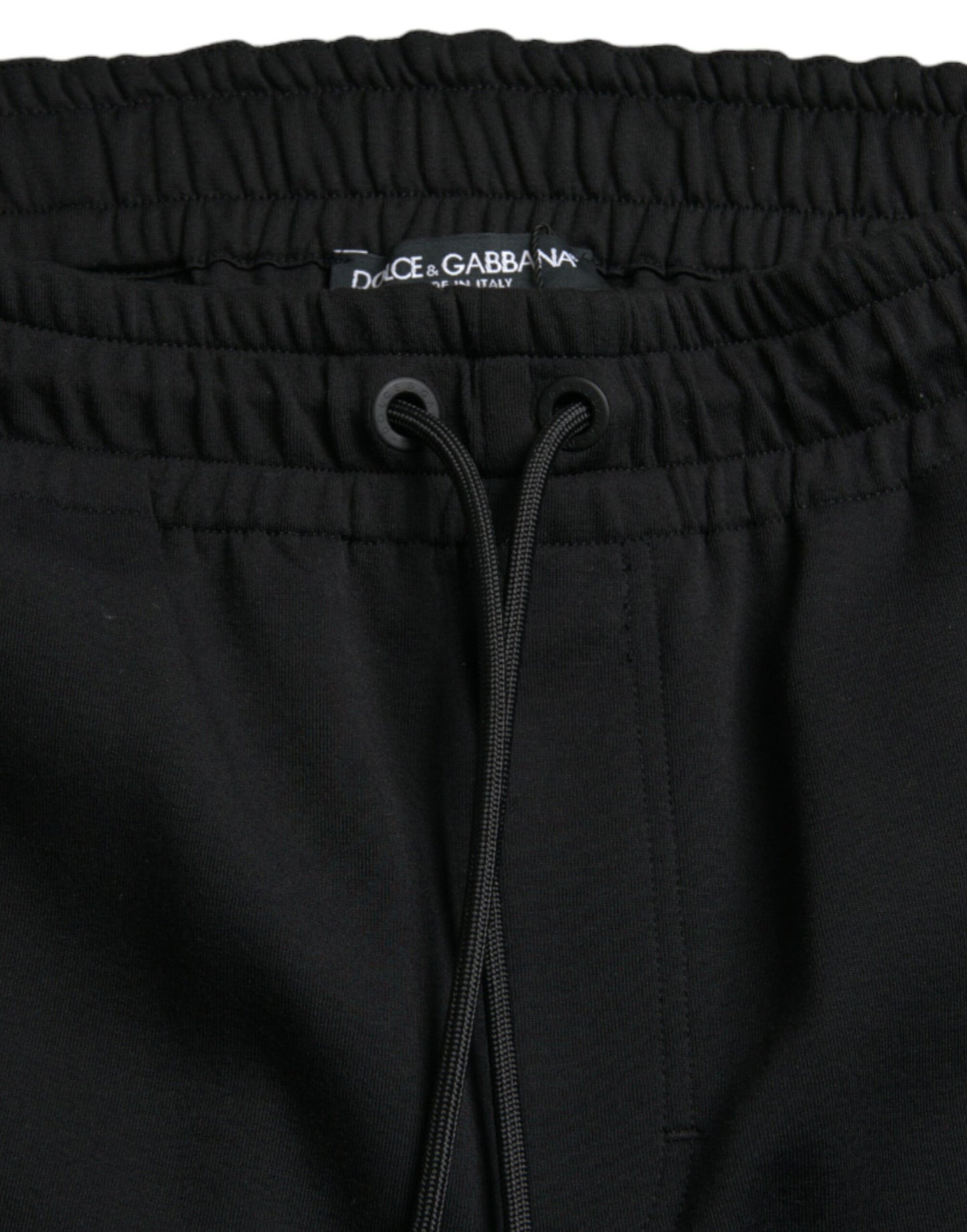 Dolce &amp; Gabbana Elegant black jogging pants - cotton-nylon blend