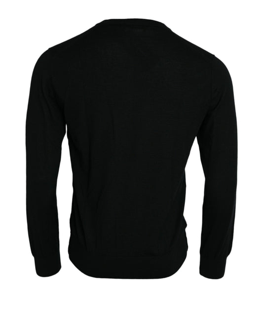 Dolce & Gabbana Eleganter schwarzer Kaschmirpullover