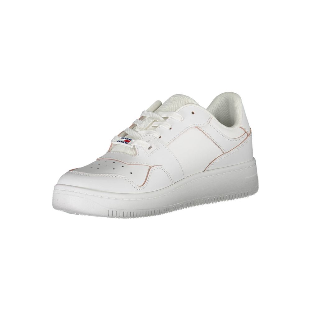 Tommy Hilfiger White Leather Women's Sneakers