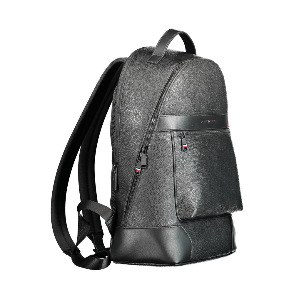 Tommy Hilfiger Black Polyethylene Backpack for Men