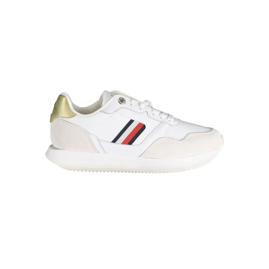 Tommy Hilfiger White Leather Women's Sneakers