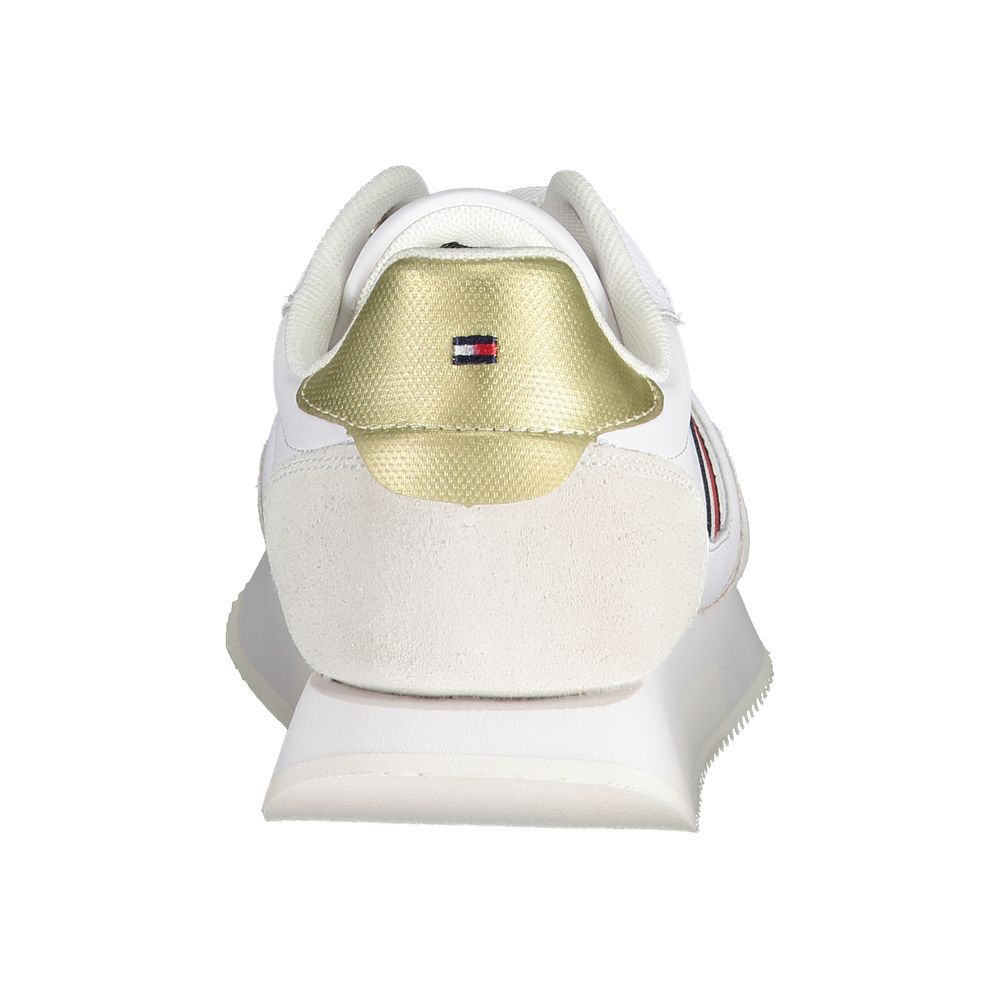 Tommy Hilfiger White Leather Women's Sneakers