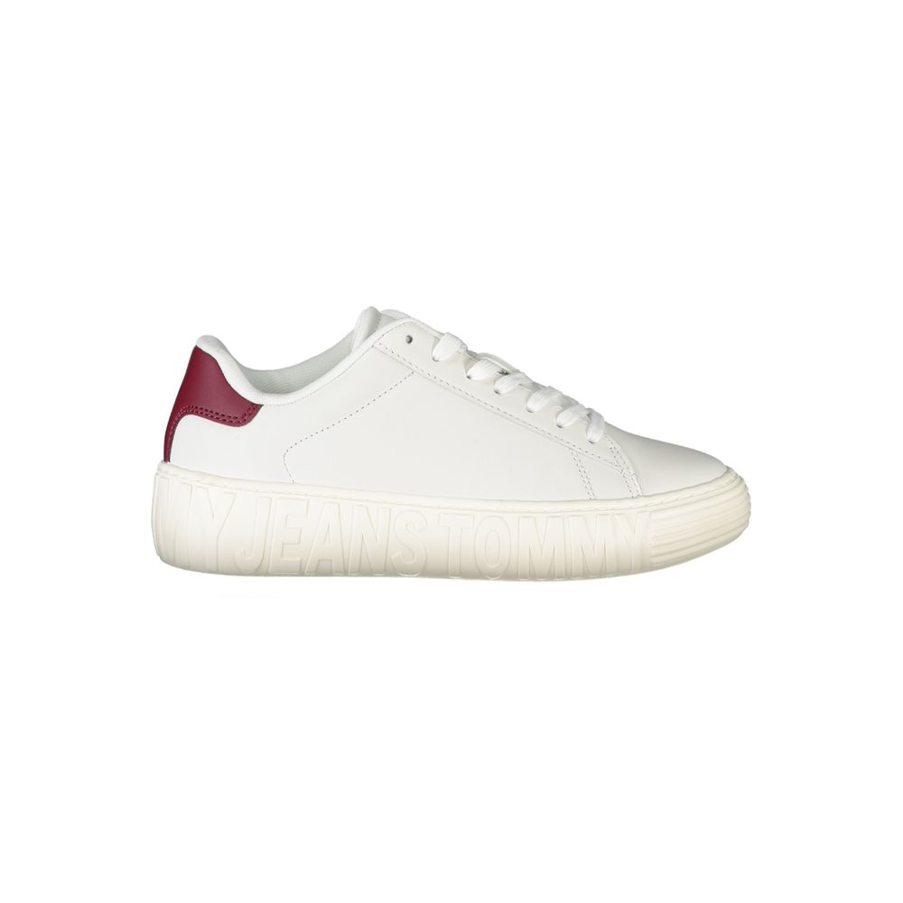 Tommy Hilfiger White Leather Women's Sneakers