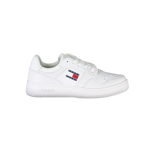 Tommy Hilfiger White Leather Women's Sneakers