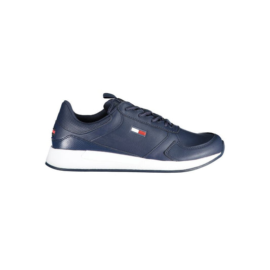 Tommy Hilfiger Blue Polyethylene Men's Sneakers