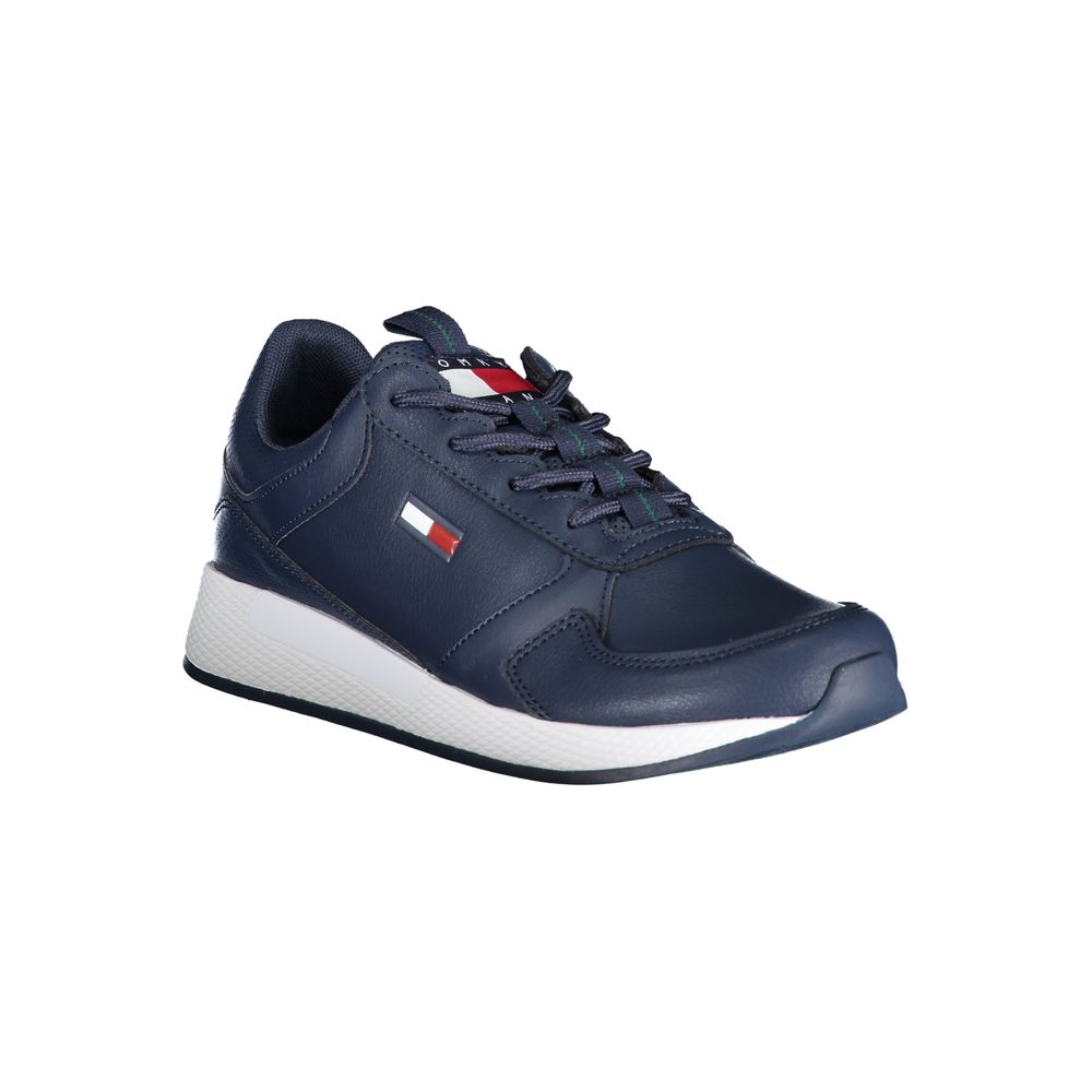 Tommy Hilfiger Blue Polyethylene Men's Sneakers