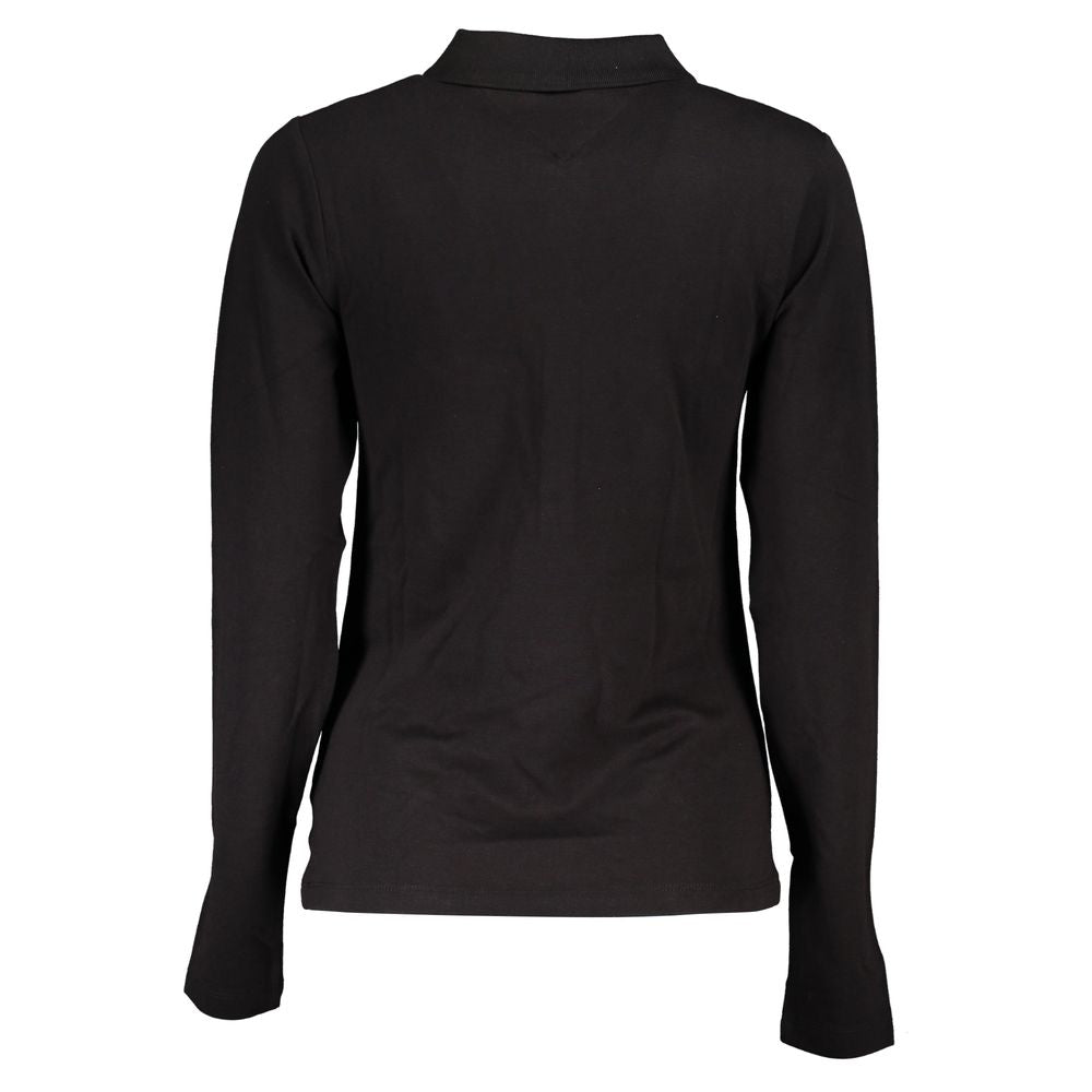 Tommy Hilfiger Black Cotton Polo Shirt for Women