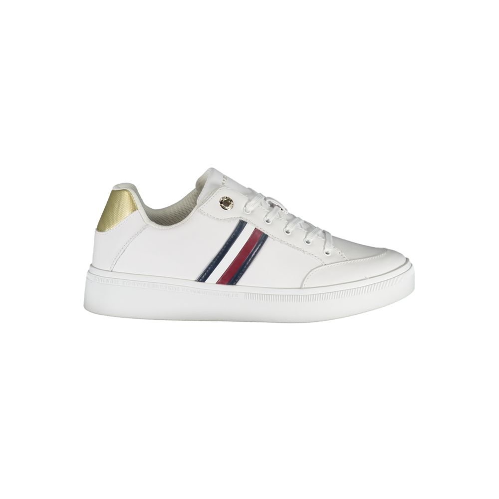 Tommy Hilfiger White Leather Women's Sneakers