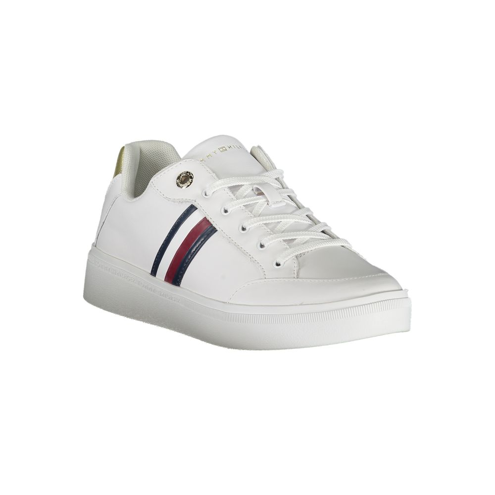 Tommy Hilfiger White Leather Women's Sneakers