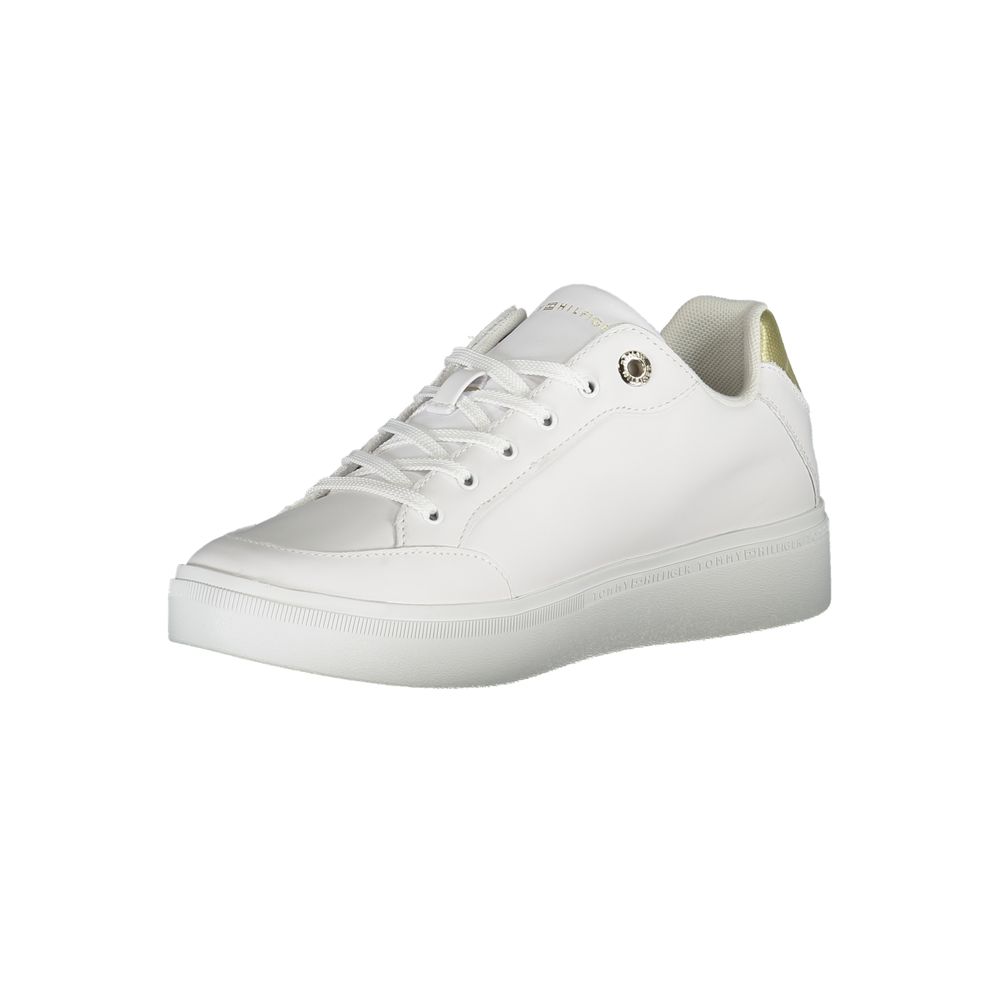 Tommy Hilfiger White Leather Women's Sneakers