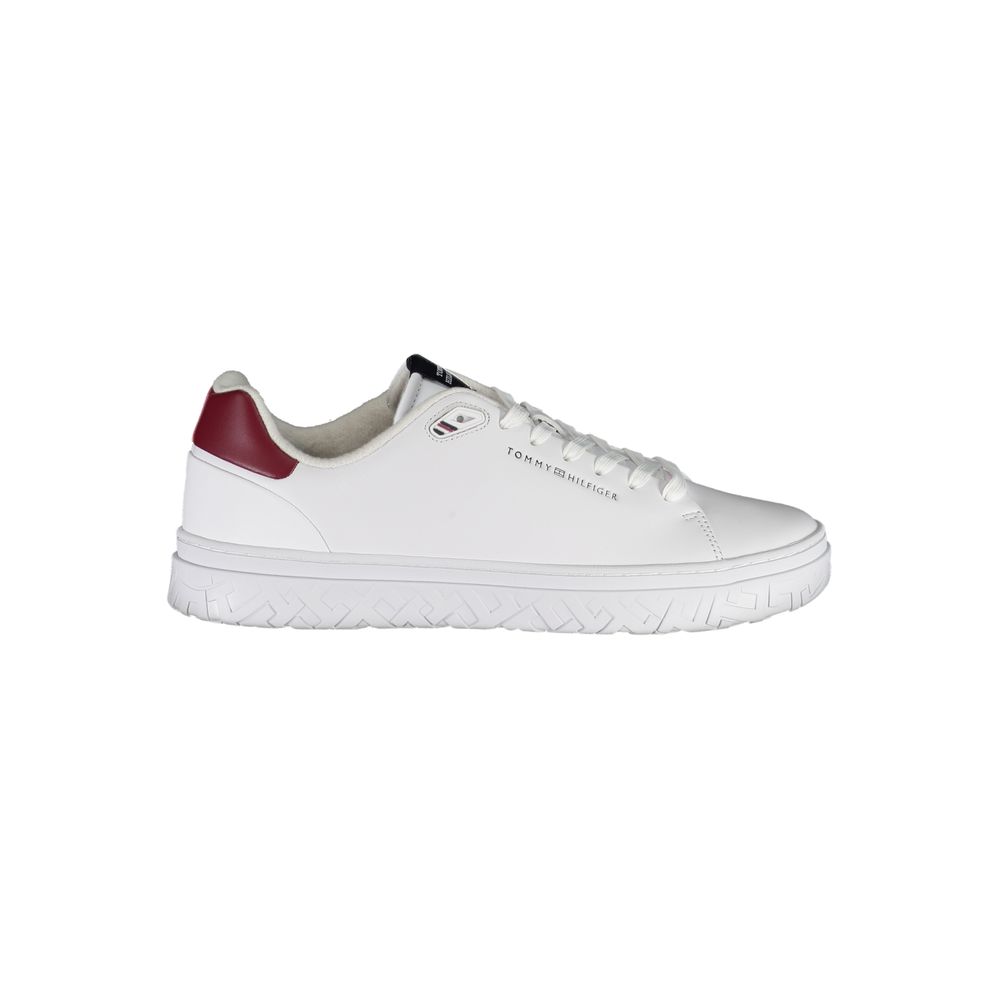 Tommy Hilfiger White Leather Men's Sneakers