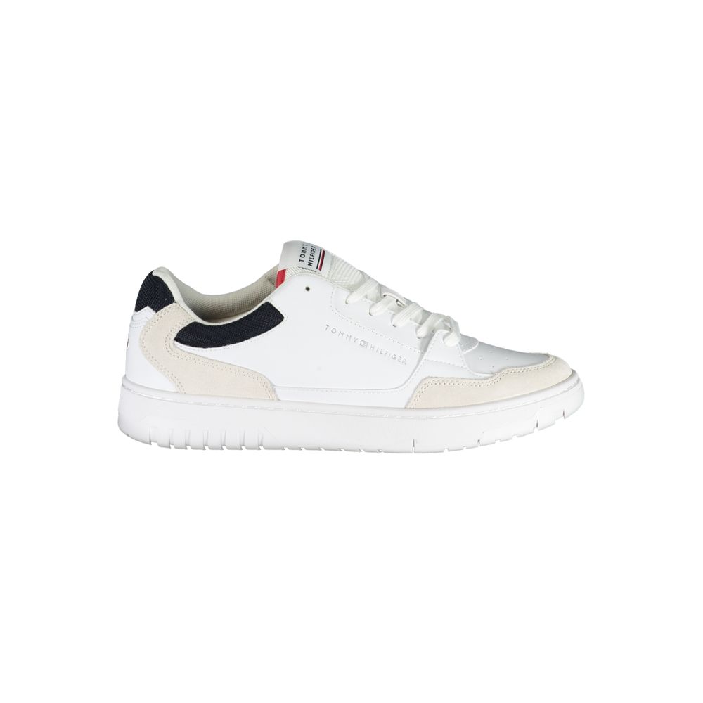 Tommy Hilfiger White Polyethylene Men's Sneakers