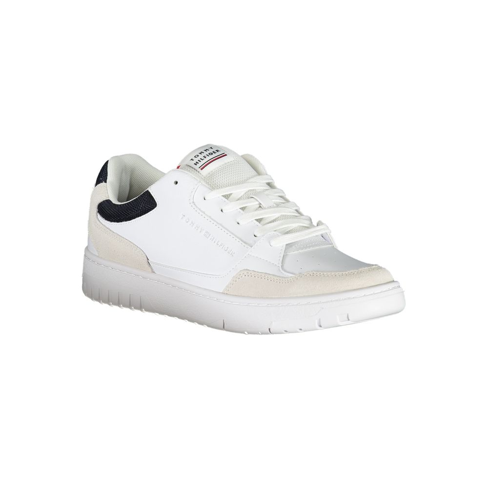 Tommy Hilfiger White Polyethylene Men's Sneakers