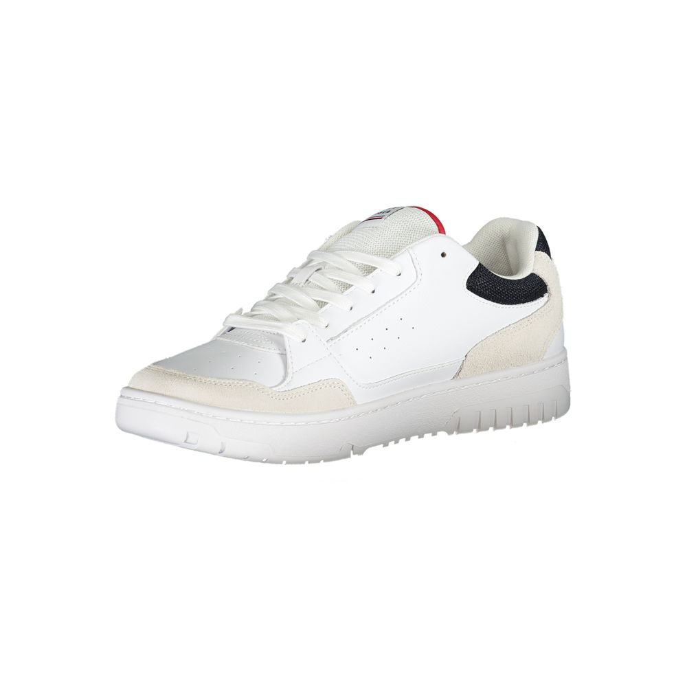 Tommy Hilfiger White Polyethylene Men's Sneakers