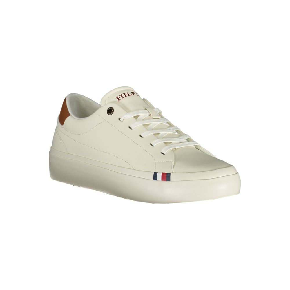 Tommy Hilfiger White Polyethylene Men's Sneakers