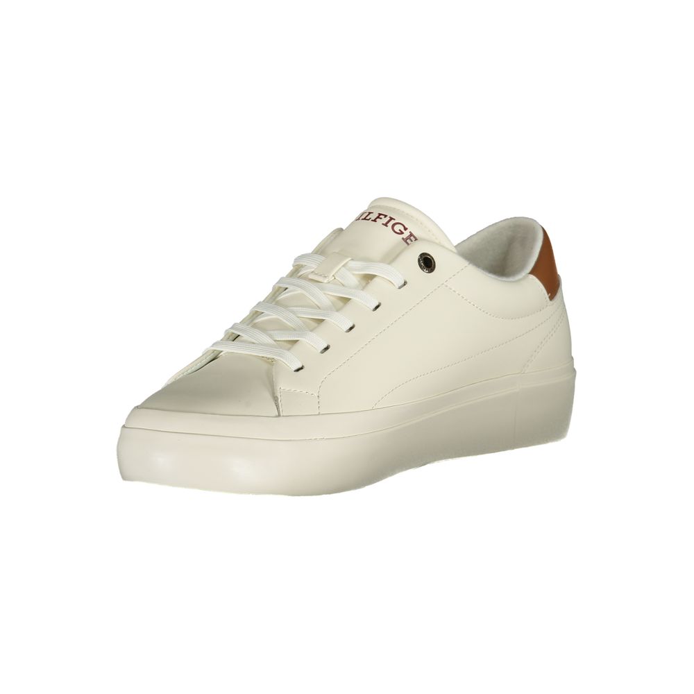 Tommy Hilfiger White Polyethylene Men's Sneakers