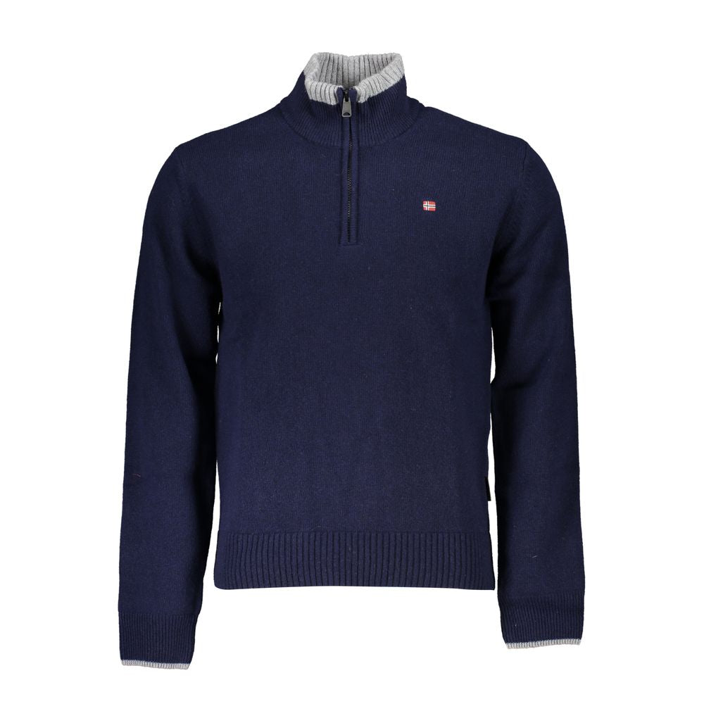 Napapijri Blauer Stoff Männer Pullover