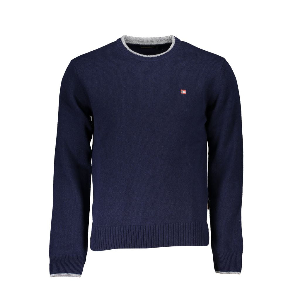 Napapijri Blauer Stoff Männer Pullover