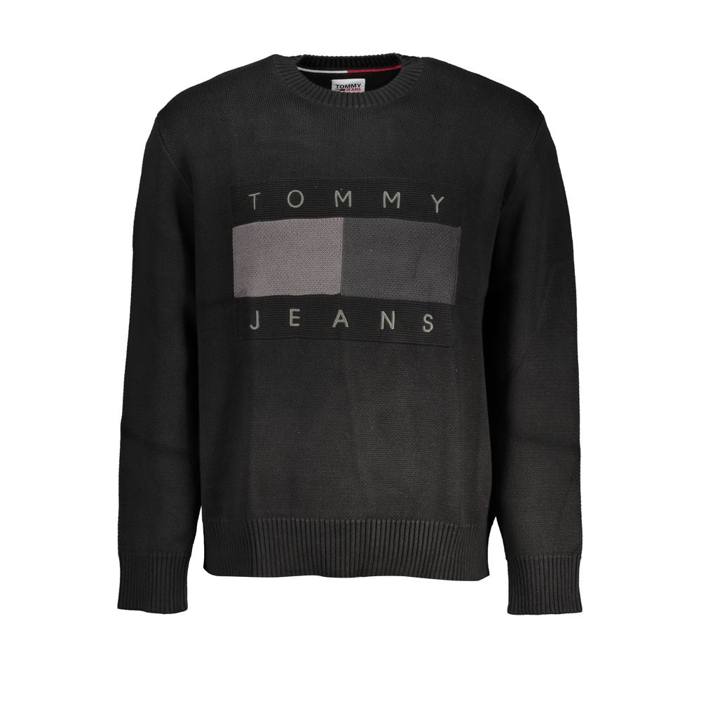 Tommy Hilfiger Schwarzer Baumwollpullover für Männer