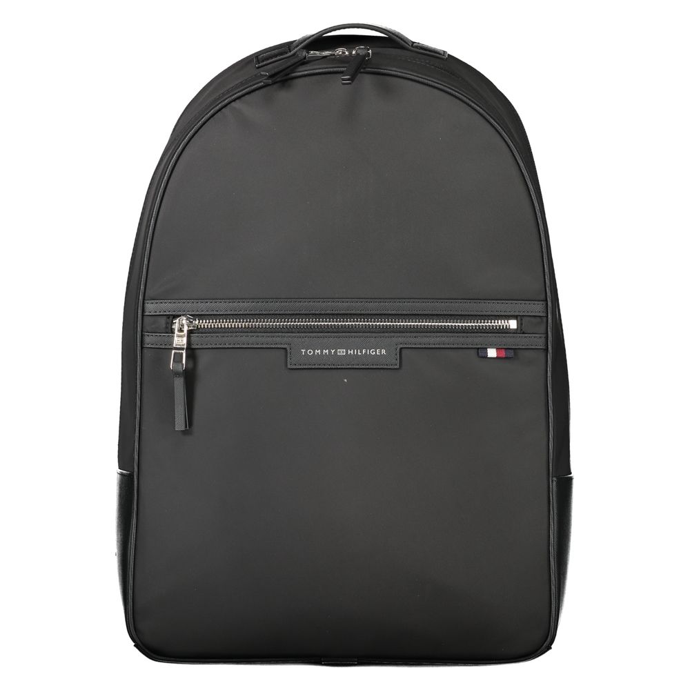 Tommy Hilfiger Black Polyester Backpack for Men