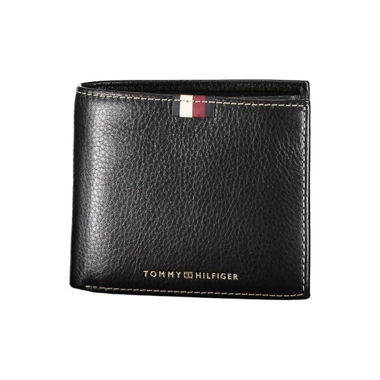 Tommy Hilfiger Black Leather Men's Wallet