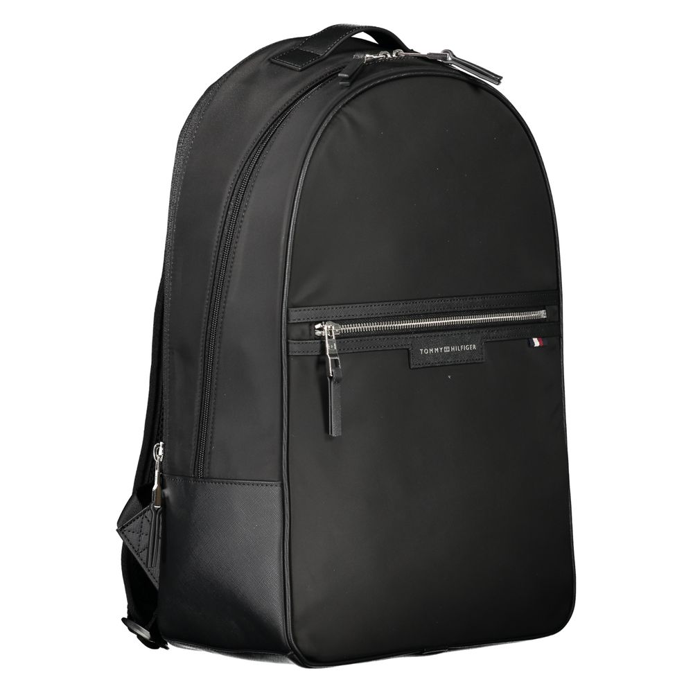 Tommy Hilfiger Black Polyester Backpack for Men