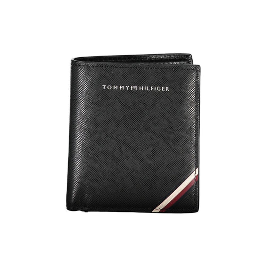 Tommy Hilfiger Black Leather Men's Wallet