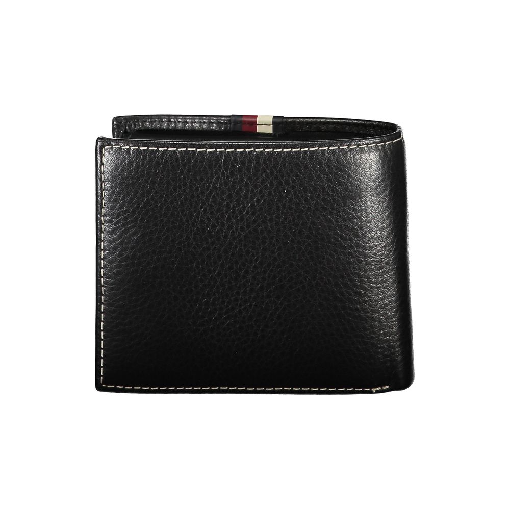 Tommy Hilfiger Black Leather Men's Wallet