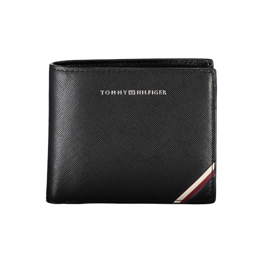 Tommy Hilfiger Black Leather Men's Wallet