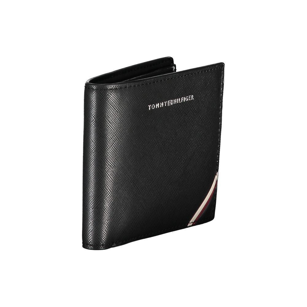 Tommy Hilfiger Black Leather Men's Wallet