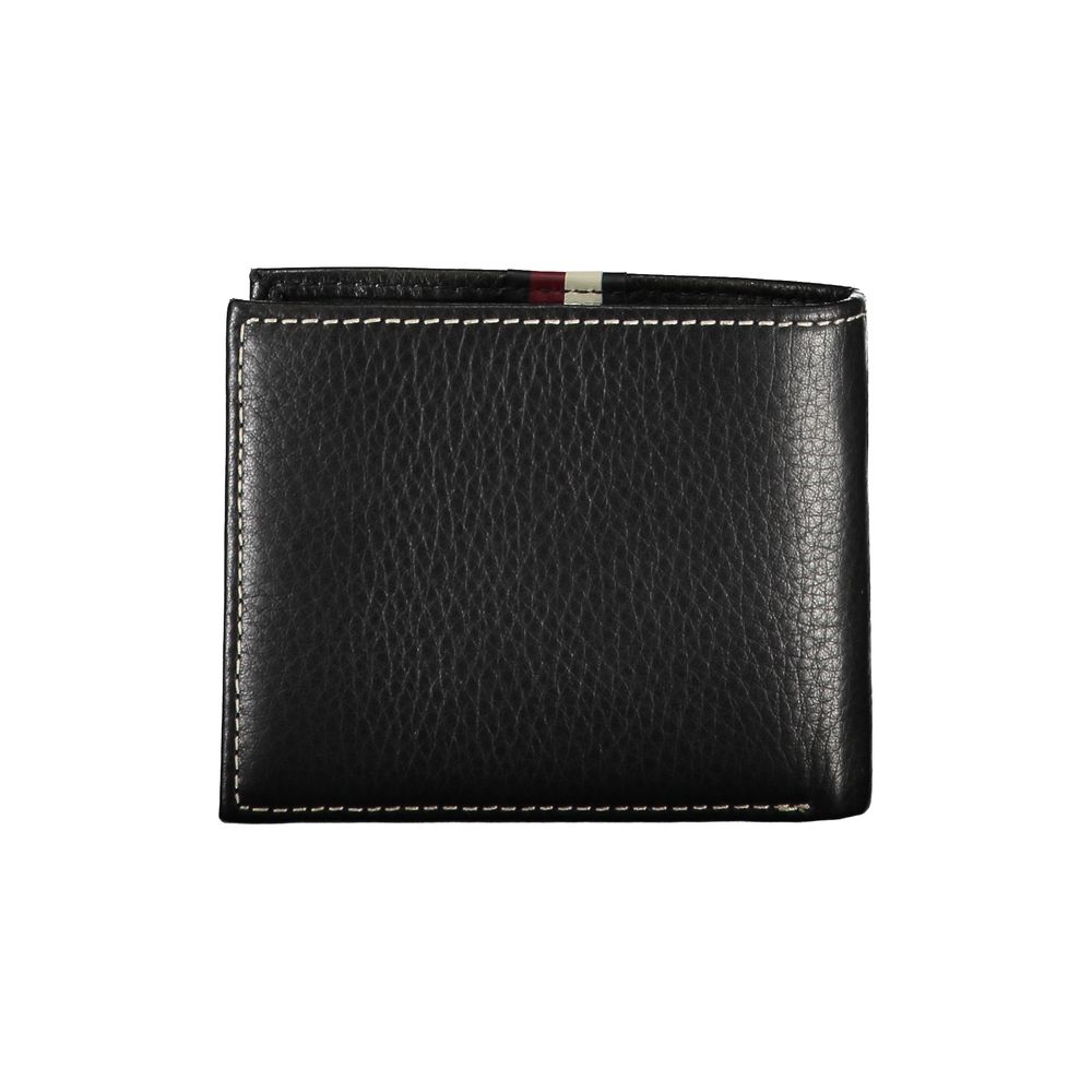 Tommy Hilfiger Black Leather Men's Wallet