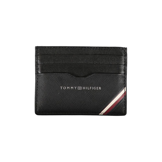 Tommy Hilfiger Black Leather Men's Wallet