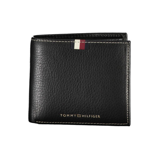 Tommy Hilfiger Black Leather Men's Wallet