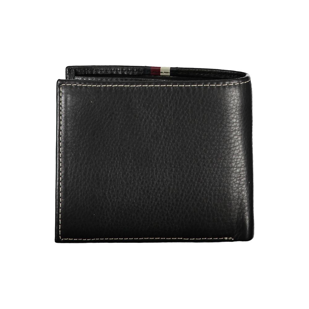 Tommy Hilfiger Black Leather Men's Wallet