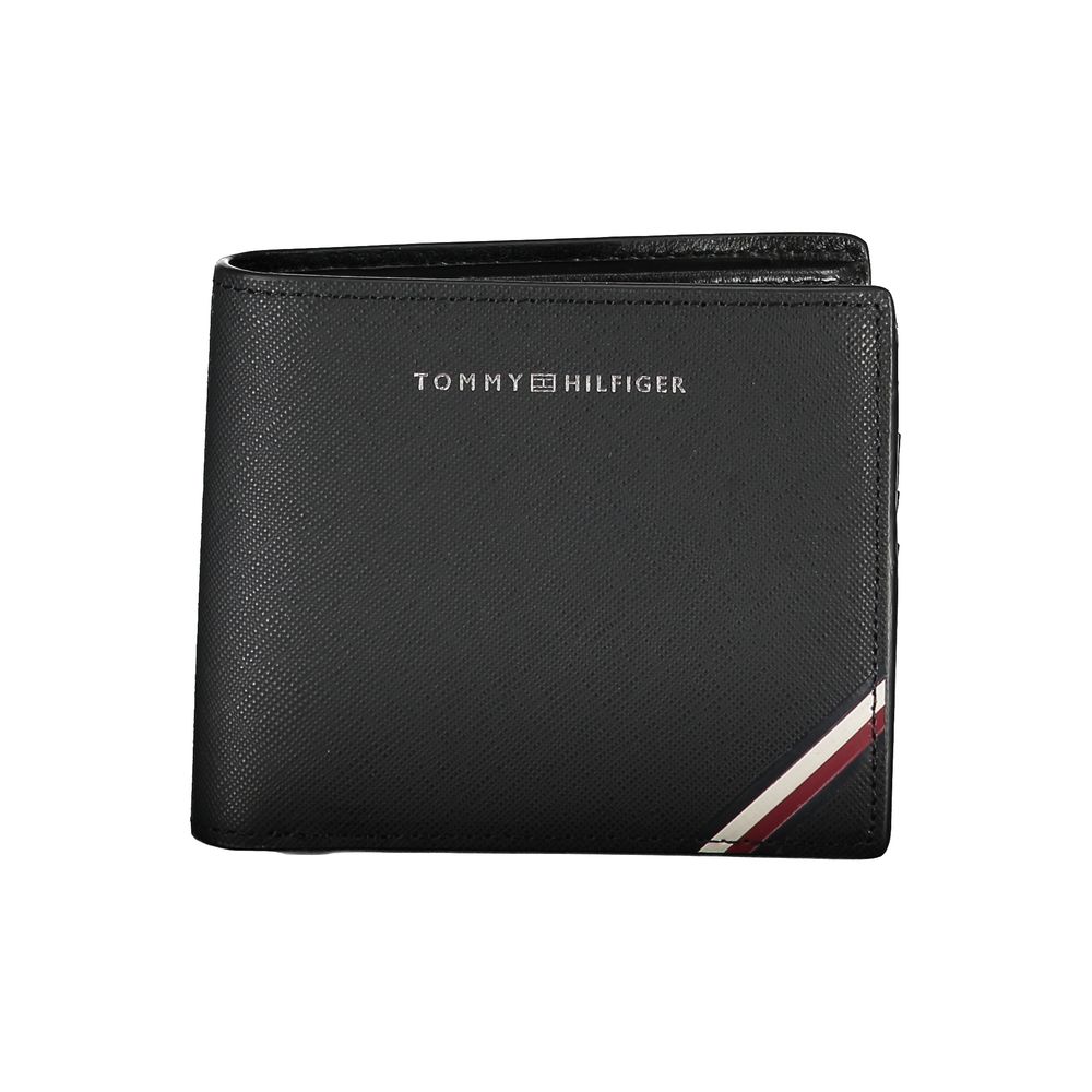 Tommy Hilfiger Black Leather Men's Wallet