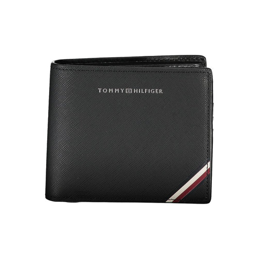 Tommy Hilfiger Black Leather Men's Wallet