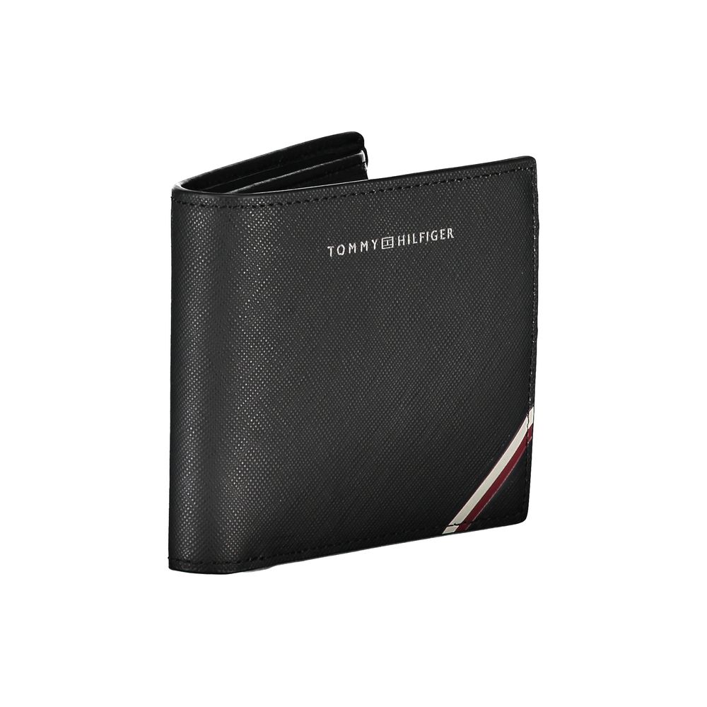 Tommy Hilfiger Black Leather Men's Wallet